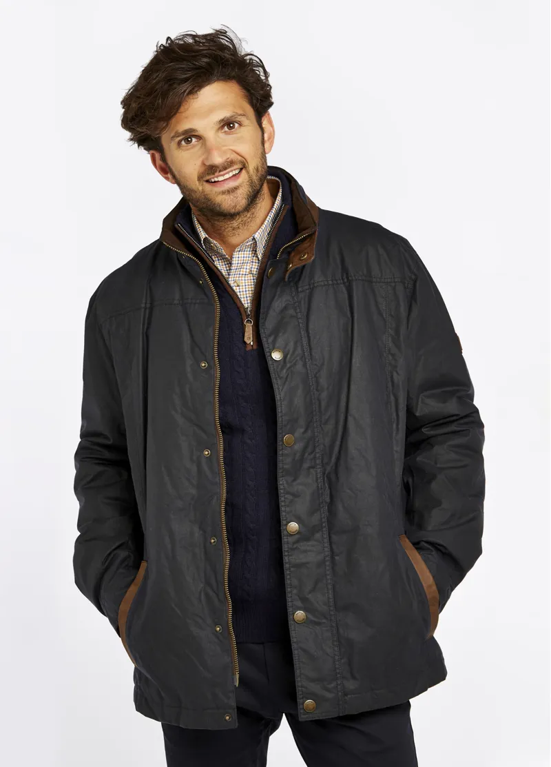 Dubarry Mens Carrickfergus Waxed Jacket Navy-2